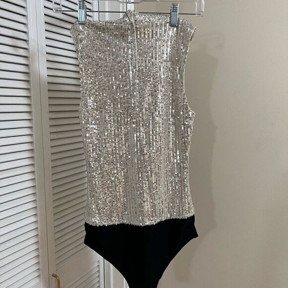 7 For All Mankind Sequin Bodysuit - Picture 4 of 9